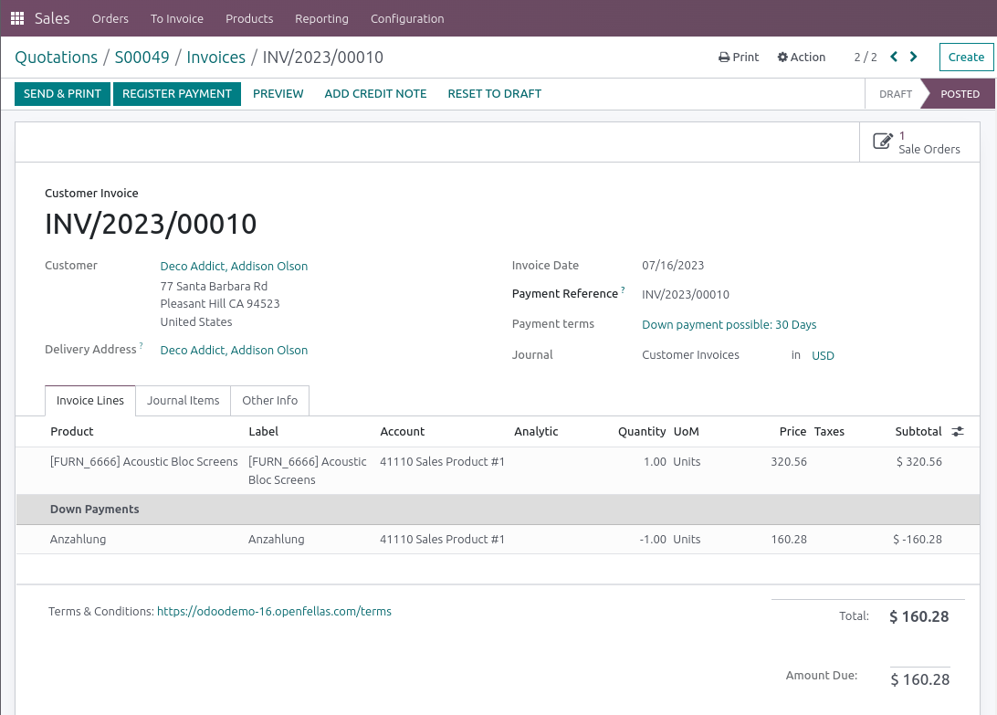 Final Invoice