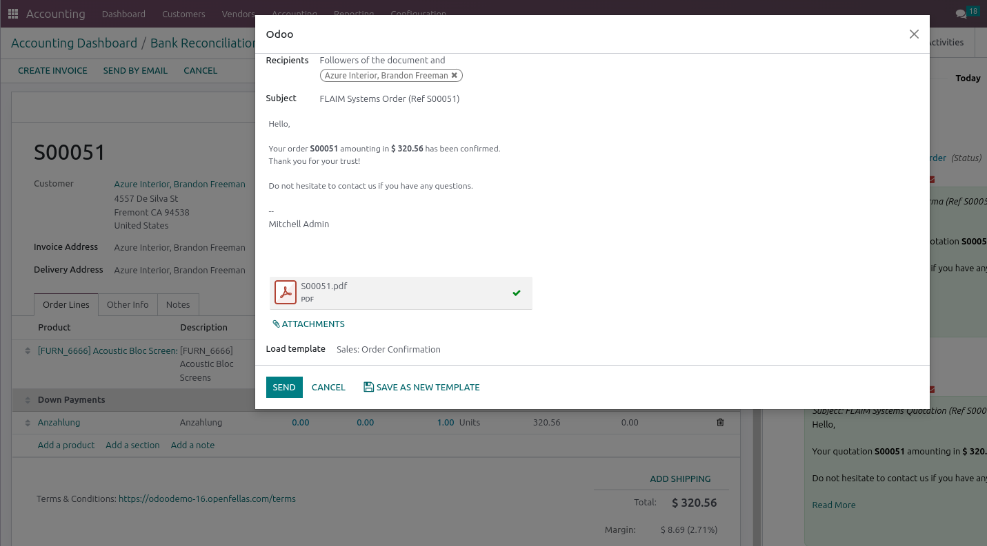 Sending Order Confirmation 02
