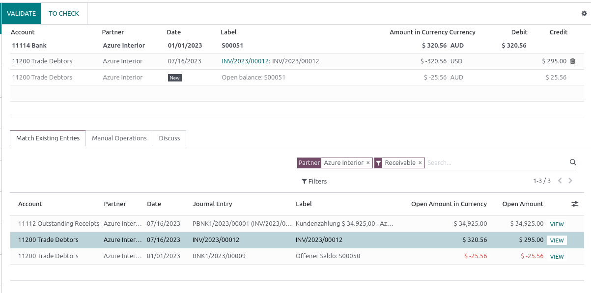 Posting Payment